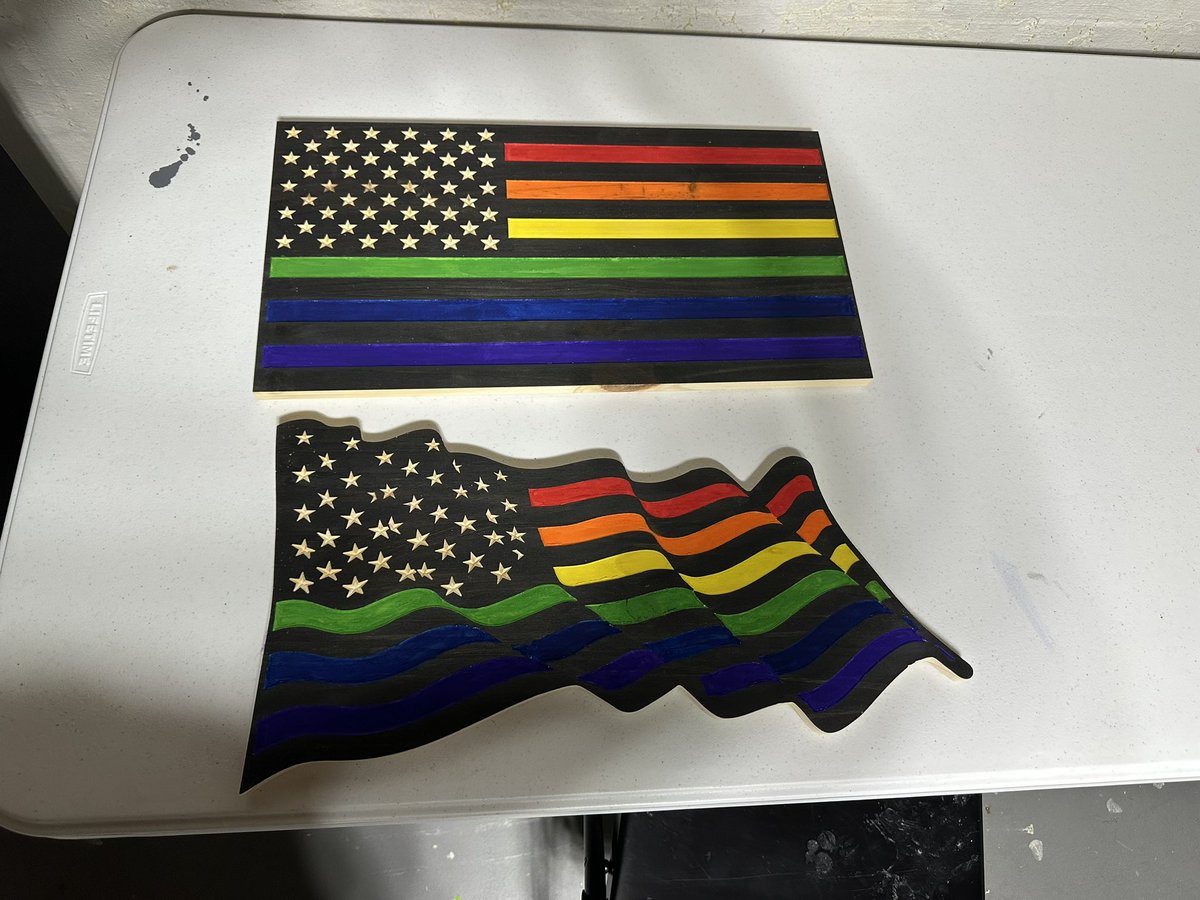 tweet_BrianS's tweet photo. Got some pride signs and flags made this weekend.  These turned out amazing. I’m taking orders to make more and they can be shipped as well. If you would be interested message me and I can get you on my list. https://t.co/Toi4jmDfkx