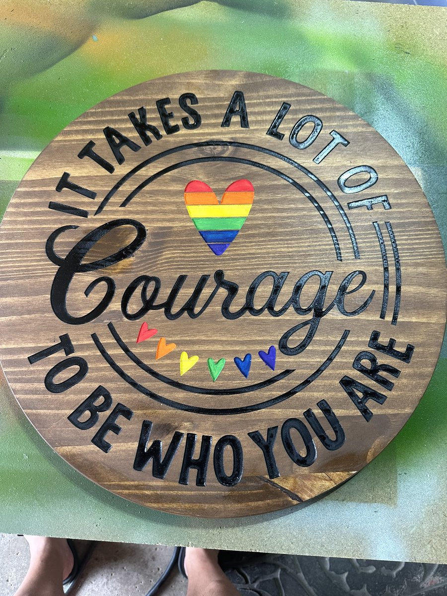 tweet_BrianS's tweet photo. Got some pride signs and flags made this weekend.  These turned out amazing. I’m taking orders to make more and they can be shipped as well. If you would be interested message me and I can get you on my list. https://t.co/Toi4jmDfkx