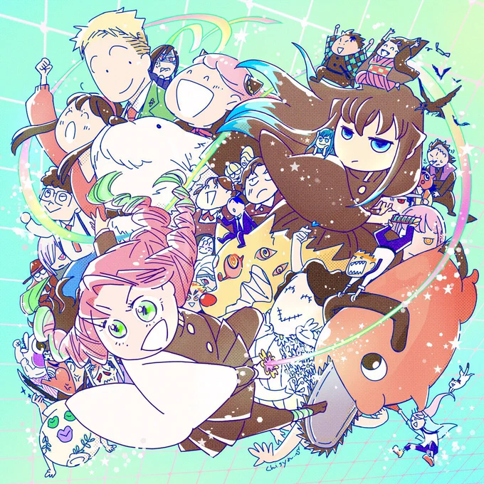 #今月描いた絵を見てほしい 水色が多い!なかなか夏らしいじゃないか✨