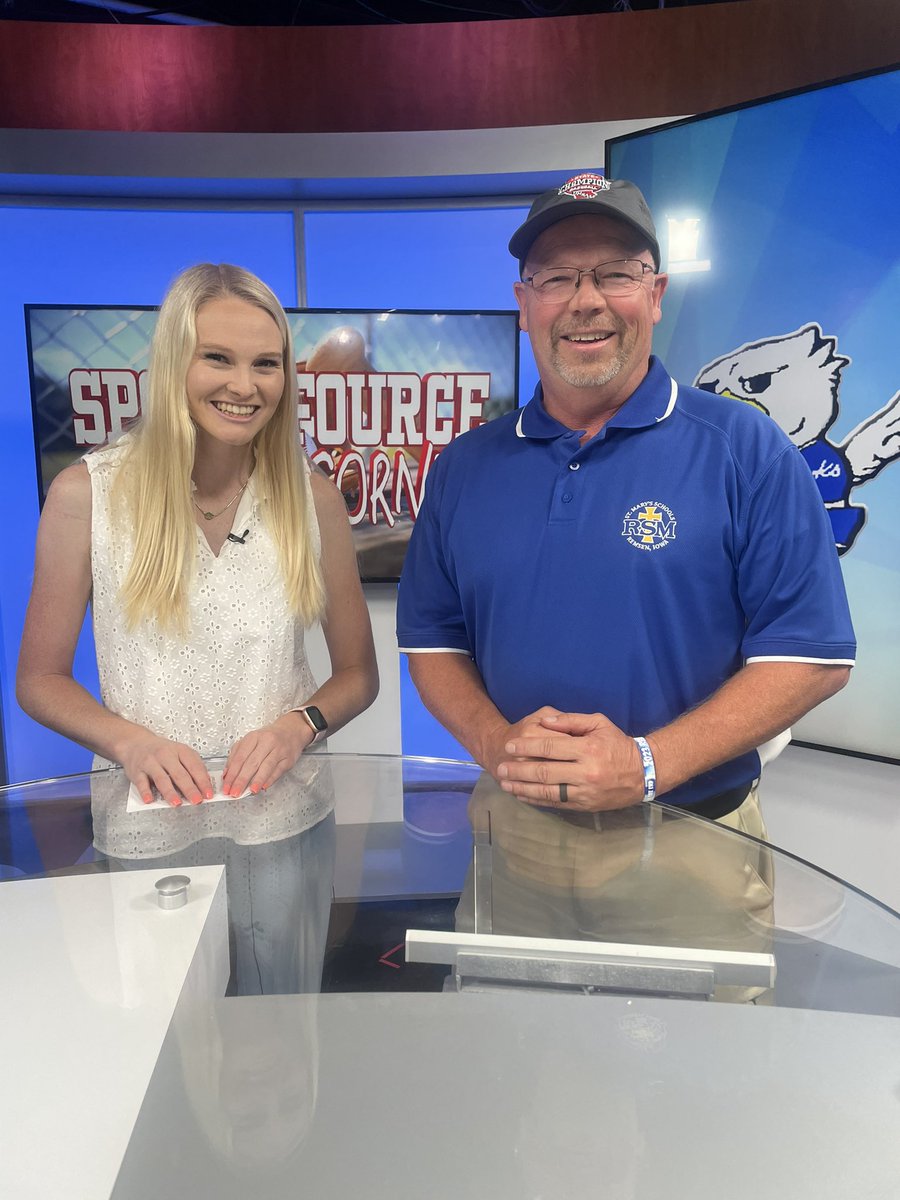 Amber Salas (@ambersalasktiv) on Twitter photo Tonight at ten on <a href="/ktivsports/">Sports Fource</a>!!
State champs are in the house!!⚾️⚾️ <a href="/RSMBaseball/">St.Mary's Baseball</a> head coach Dean Harpenau joins us on Coaches Corner to share more on this year’s special run!! Tonight at ten on <a href="/ktivsports/">Sports Fource</a>!!
State champs are in the house!!⚾️⚾️ <a href="/RSMBaseball/">St.Mary's Baseball</a> head coach Dean Harpenau joins us on Coaches Corner to share more on this year’s special run!!