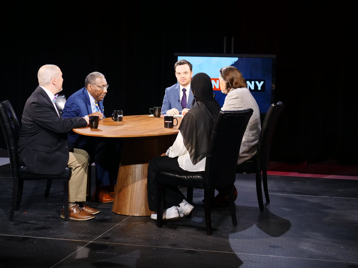 WCNYPBS's tweet photo. Don't miss this month's #CONNECTNY with special guests:

✅ Fred Kowal: @uupinfo
✅ Christopher Perrello: @SyracuseU
✅ David Mathis: @MVCC_UticaRome &amp; Oneida County Workforce Development
✅ Shukri Mohamed: Syracuse University

Watch July 31 at 9 p.m. on WCNY-TV.
@CapPressRoom https://t.co/vjFfrRmIWh