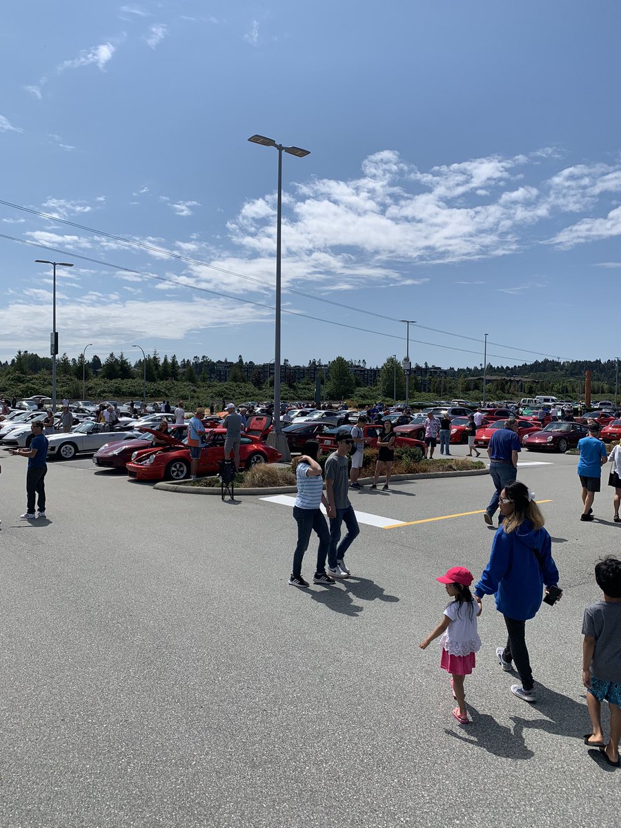 pcacwr's tweet photo. What a turnout for our Shades of Stuttgart event today! 180 cars registered and 200+ in attendance! Thanks Porsche Center Richmond &amp; Porsche Center Vancouver for your support. Big thanks to @TsawwassenMills for hosting us! https://t.co/zvKywV4GVK