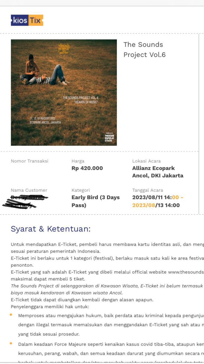 horanghaeq's tweet image. WTS ticket The Sound Projects 3 day pass ready 2 tix 350.000/tix hmu ‼️
#wts #soundproject #wtb