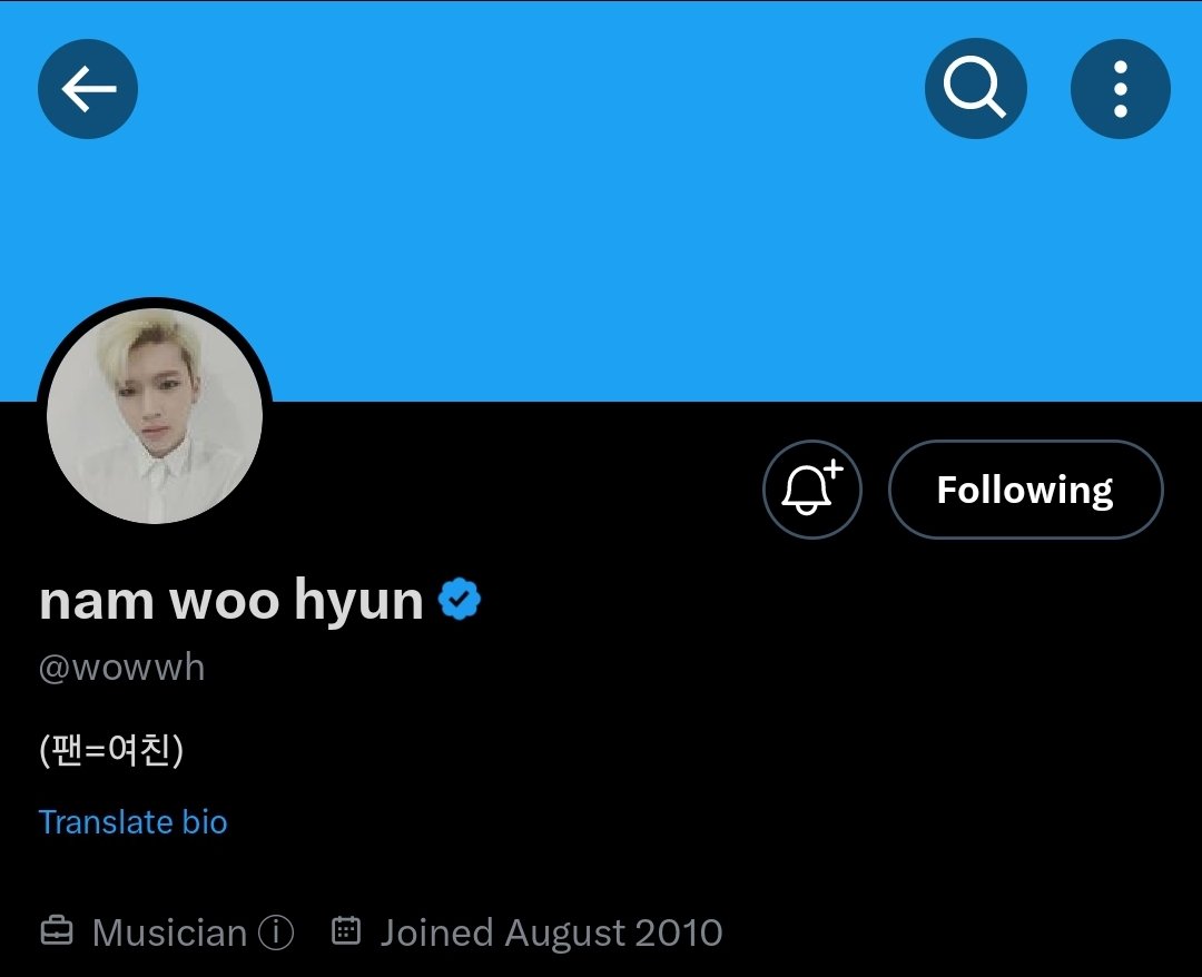 gdncx's tweet photo. 13 years of consistency: woohyun's twitter bio

fans=girlfriend https://t.co/dBNBuvI9uC