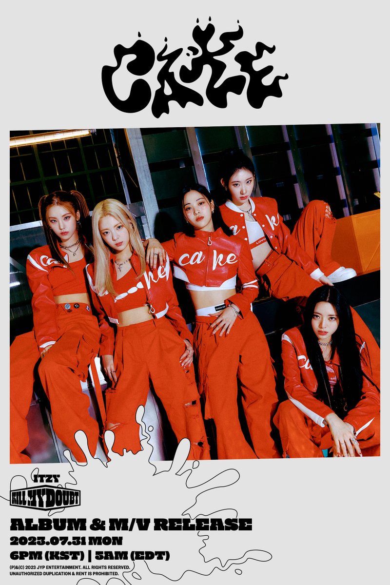 ITZY “CAKE” M/V - 6 hours left!

🥊 ALBUM &amp; M/V RELEASE
2023.07.31 MON 6PM (KST) | 5AM (EDT)

🥊 SHOWCASE
2023.07.31 MON 8PM (KST) | 7AM (EDT)
youtube.com/live/-3S9e0J8l…

#ITZY #MIDZY <a href="/ITZYofficial/">ITZY</a>
#ITZYComeback
#ITZY_KILLMYDOUBT
#ITZY_CAKE