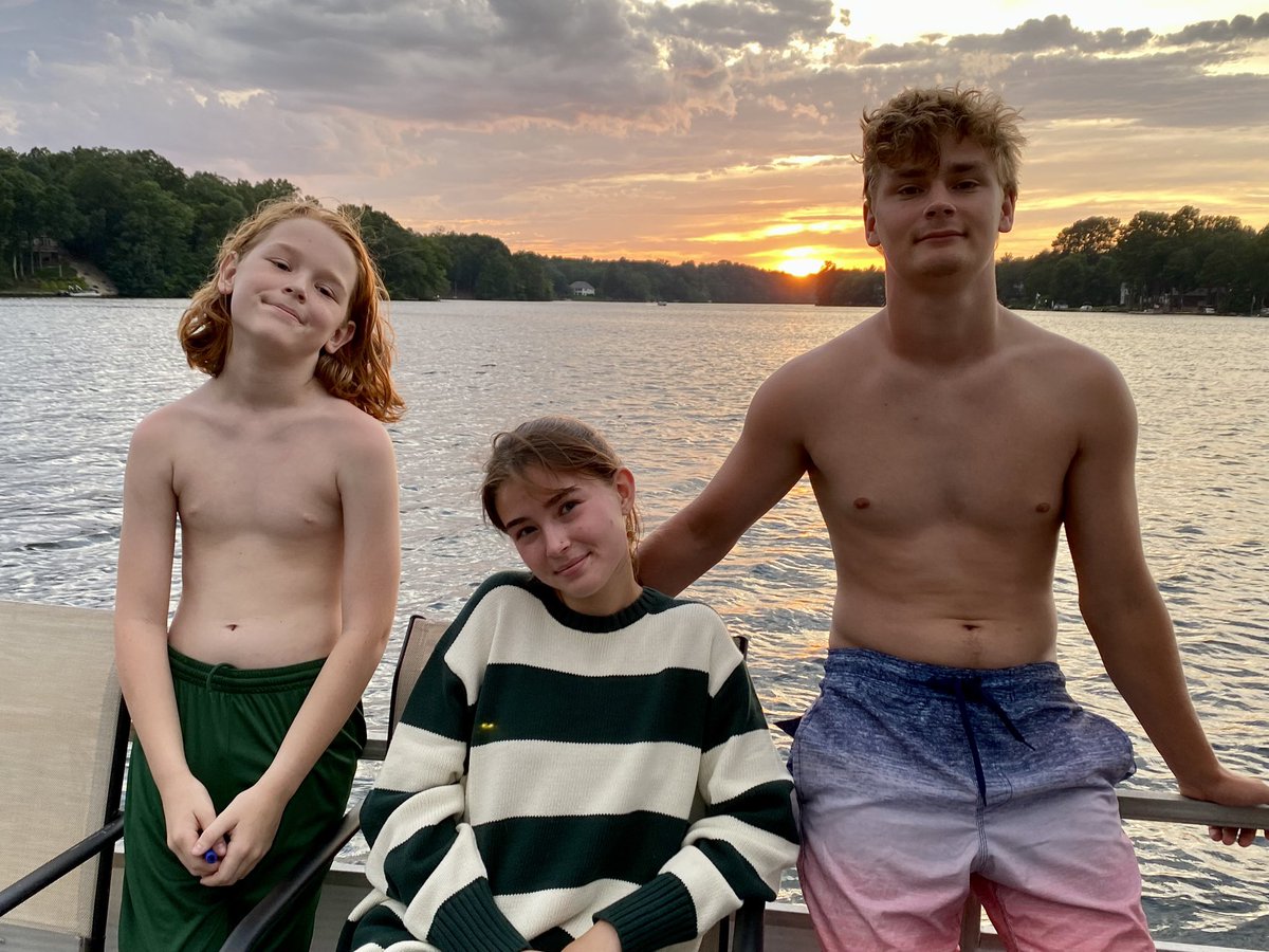 Down to just days that we’ll all be here together in the same house for a while. This might be our last summer all living together since Aiden has an apt at school now. It’s one of the things we work for as parents but that doesn’t make it any easier. Soaking up these moments.