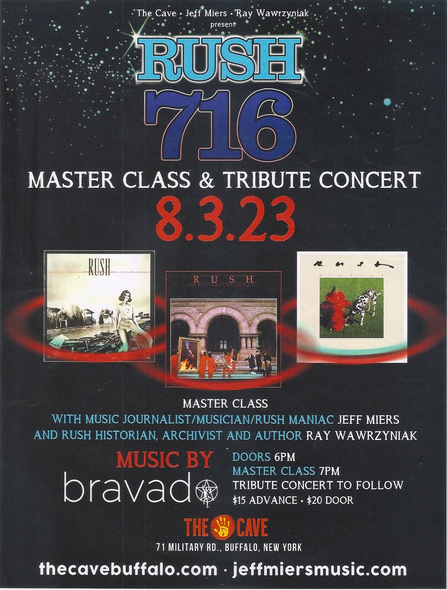 Special event coming up this Thursday, August 3rd, in Buffalo, New York. Hope to see you there! <a href="/_Rushfans/">Rushfans</a> <a href="/rushtheband/">Rush</a> <a href="/RushCon/">RushCon</a> <a href="/rushisaband/">Rush is a Band</a> <a href="/pwrwindows/">Power Windows</a> <a href="/cygnusx1net/">Cygnus-X1.Net</a> <a href="/RushFanCast/">Something For Nothing</a> <a href="/JeffMiers/">Jeff Miers</a>