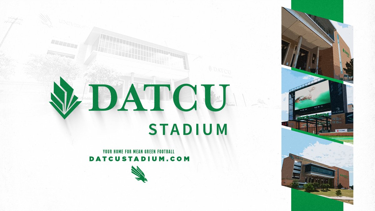 MeanGreenSports's tweet photo. Welcome to a new era.
Welcome to DATCU Stadium.
» https://t.co/Nh6LZz9cFE
#GMG x #TakeFlightUNT 🟢🦅 https://t.co/fCTY2GoQdm