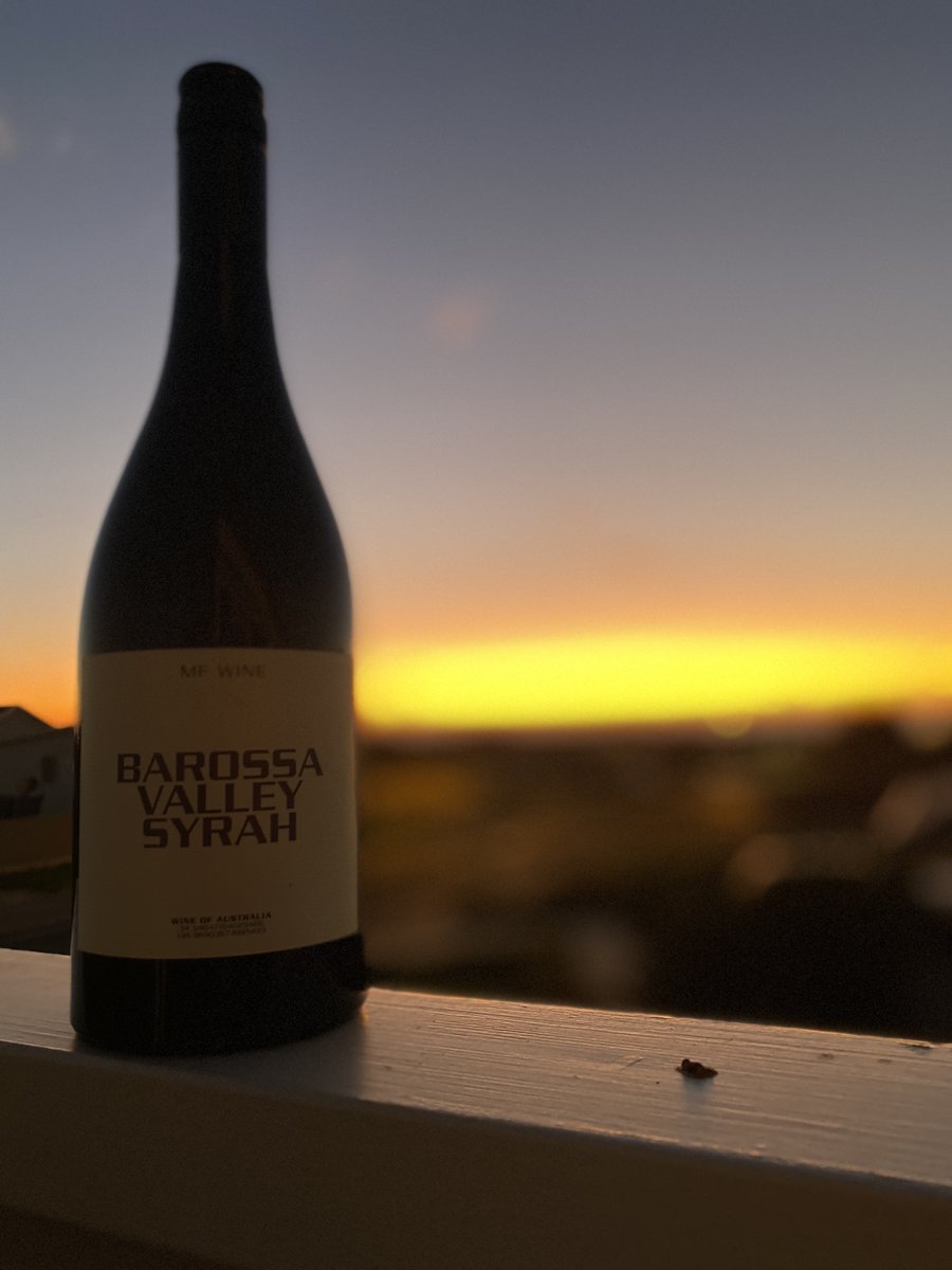 Sunset and Syrah, winter is still here and this is drinking superbly well! It was released earlier this year and the development over the last 6 months is amazing!

#winecellar #cellar #wine #barossa #syrah #smallproduction #mfwine