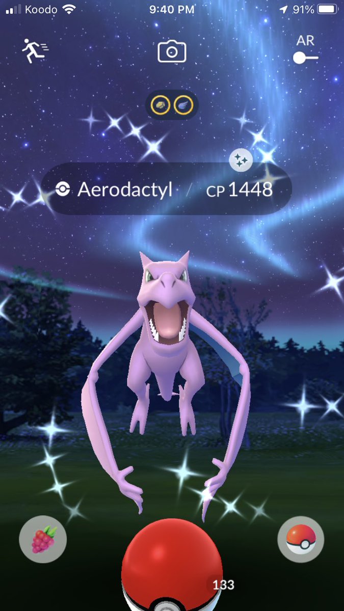 Home spawn shiny Aerodactyl ✨ #Pokemon #PokemonGO #ShinyPokemon