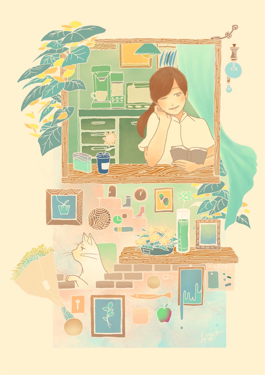 「【for】  #illust #イラスト」|Aoshu＊4/7-文房堂アワード展示のイラスト