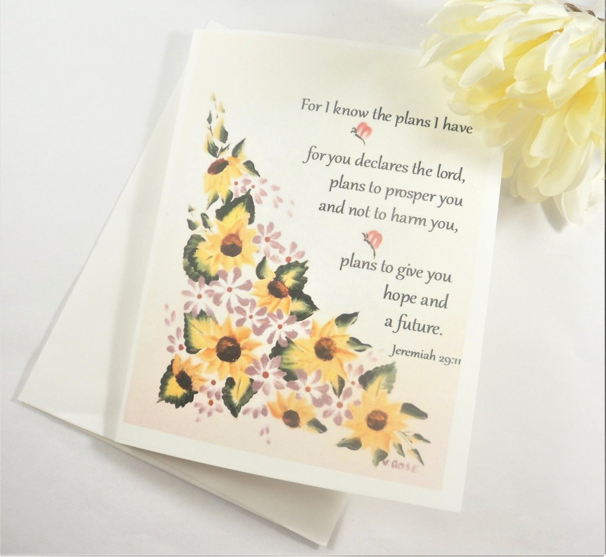 valroseshowers's tweet photo. Jeremiah 29:11 Bible Verse Note Card, Christian Notecards, Blank Religious Note Cards, Sunflower Card, Christian Gift, Religious Easter Gift https://t.co/CLnoKKR9rv #EtsyShop #SantaFe #EtsySeller #NewMexico #GraduationCard https://t.co/GtCnu7hiSd