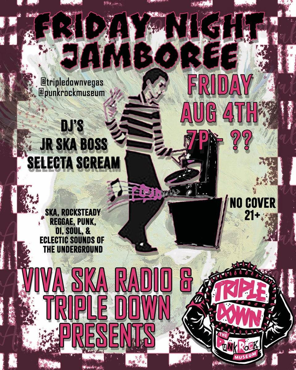 VivaSkaRadio's tweet image. Friday night at #TripleDownLasVegas inside #ThePunkRockMuseum