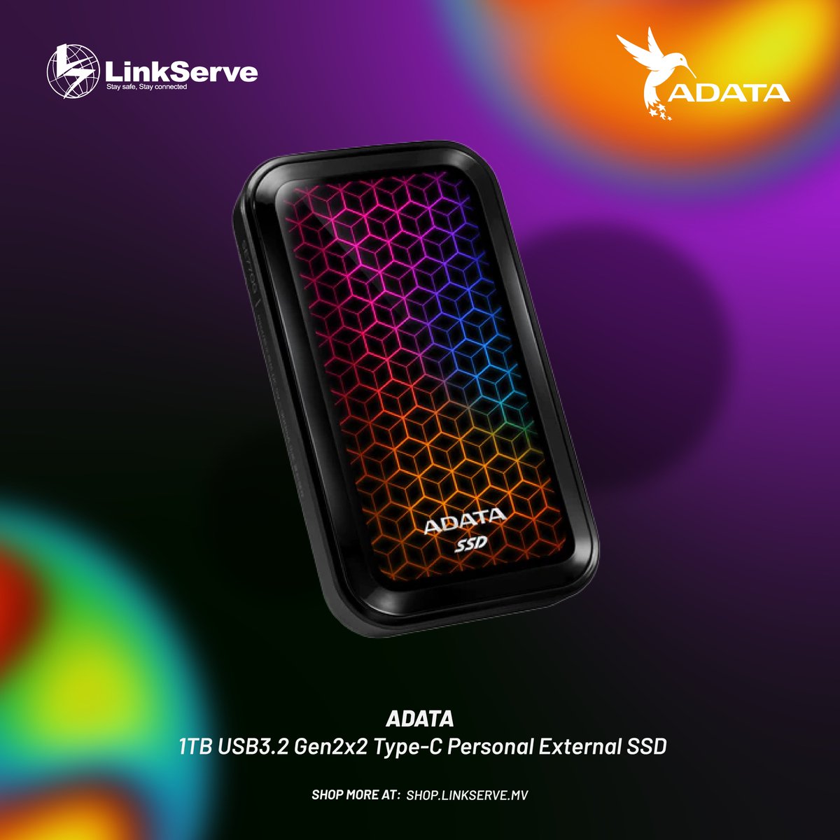 ADATA SE900G is a USB 3.2 Gen2x2 external solid state drive that is the amalgamation of performance and brilliant style.

To buy: rb.gy/tqh0a