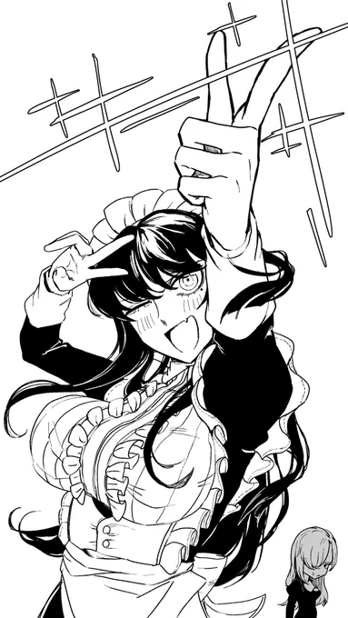 #今月描いたイラストを晒そう  メイドとシスター