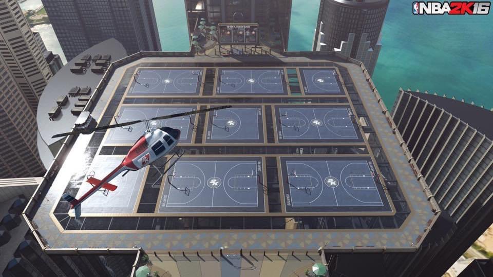 colethemanyt's tweet photo. Best 2K park layout of ALL TIME. Courts all close. One 2v2 court. Beautiful. https://t.co/dU1tePrFXv