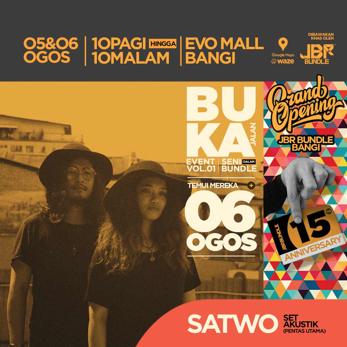 Acara penutup pada 6hb Ogos (ahad) kita bawakan kugiran Kolar Hijau, Mafidz, Satwo dan Pitahati. 

Jemput!