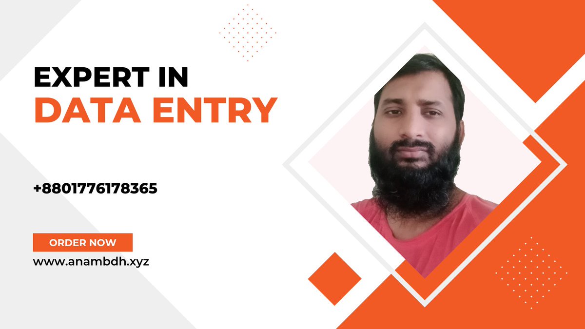 I will do a professional data entry job for your business 
#daytripping #datamining #dataresearch #dataentry #entrydata #dataentryjobs #dataentrywork #dataentryoperator #linkedin #copypaste #webresearch 
Order Now 👉 rb.gy/yt11m