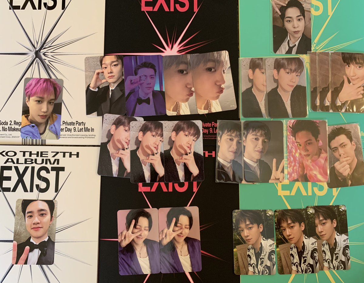 mana1379_EXO's tweet photo. EXO exist トレカ交換
《譲》画像のもの
《求》
mumo チェン
Smini シウミン、ベッキョン、チェン、チャニョル、
その他のver  ❤️のもの
配送交換希望で、異種交換可能です！
よろしくお願いします🙇‍♀️ https://t.co/fmeA32SIZ6