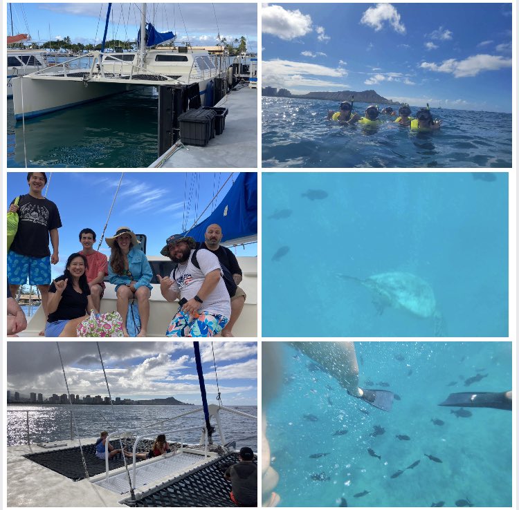 GuineaPigFund's tweet photo. White Skirt Tiki Tribe went sailing on a catamaran, snorkeling and swimming with turtles. Also found #cubiecoin at a blue vault at this location. #coinhuntworld #TikiChief #volcanoquest https://t.co/3Pimfv1l0r