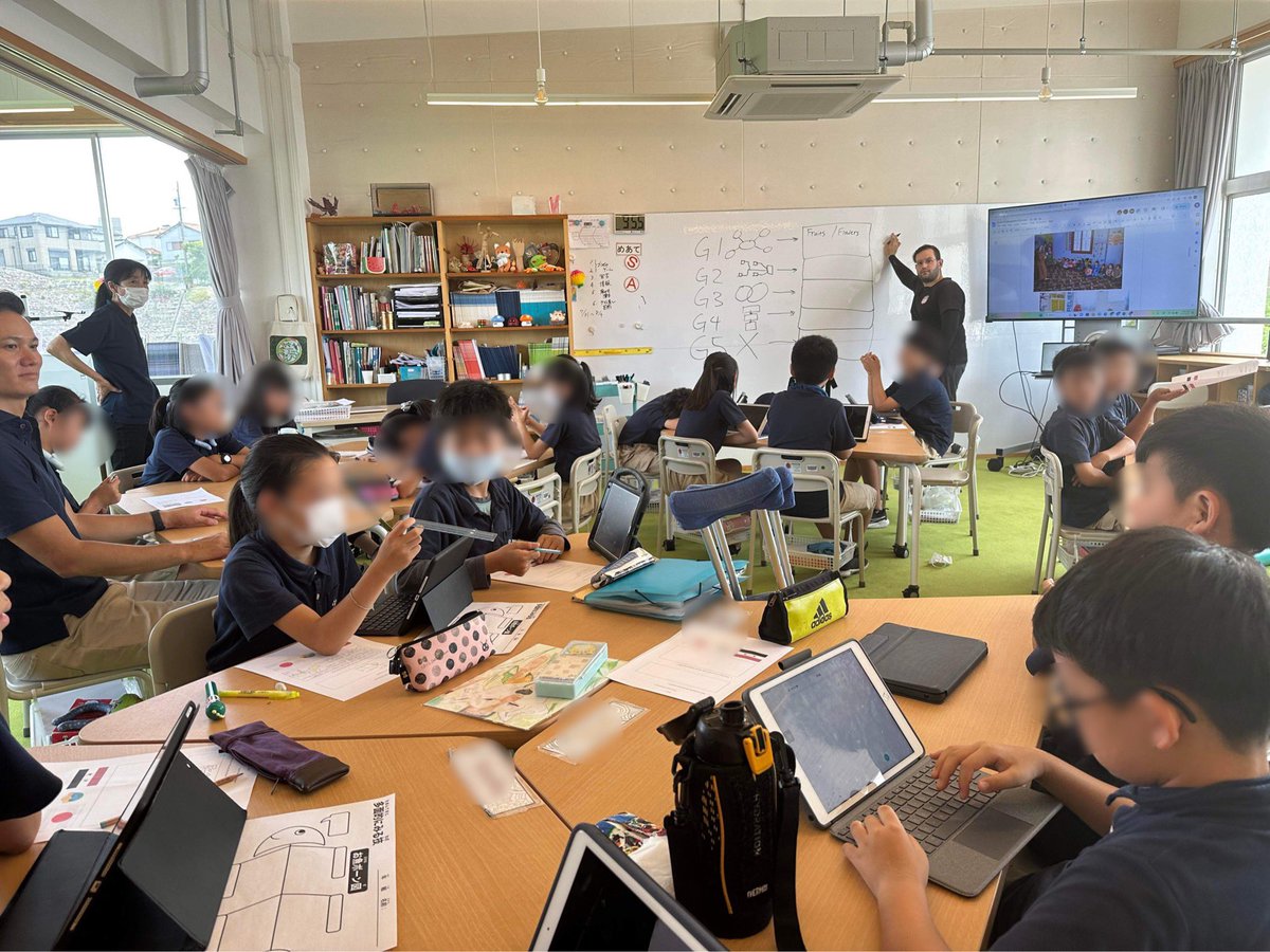 I’m at Seto-SOLAN elementary school, located in Nagoya prefecture, and ADE friends are there.  Amazingly, I joined a Project by 5th grade.  Sooooo inspirational!