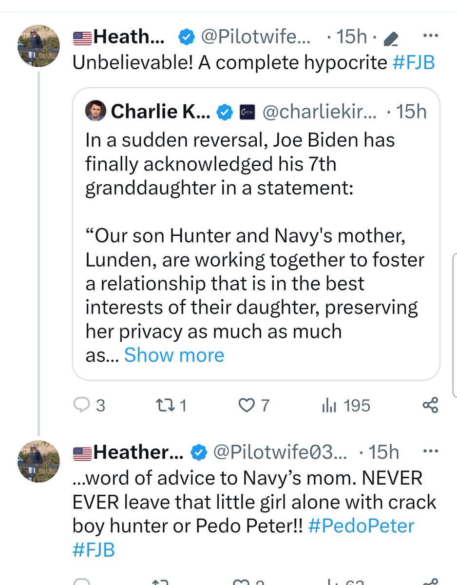 GlennPearson373's tweet photo. This is funny. Especially coming from the woman whose husband @Pilot0360 abandoned his ex- wife and was found to have done so in a divorce degree. As well as not being on one family member's social media. Why would that be? Whose the hypocrite? #hypocrite #avgeeks #yellowstone https://t.co/OMGeWAQyDb