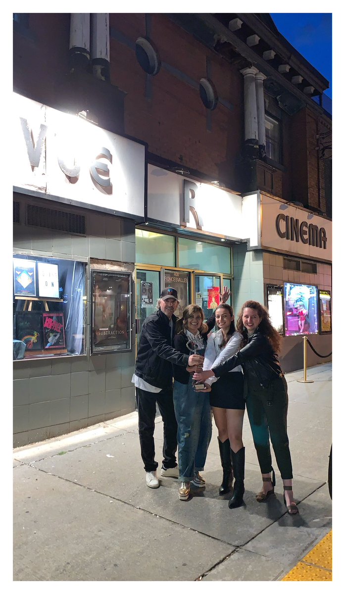Night 2 of our #MontréalGirlsMovie Toronto theatrical release at the <a href="/RevueCinema/">Revue Cinema</a>.  Celebrating our recent win, BEST DEBUT FEATURE FILM today at the <a href="/FemaleEye/">The Female Eye, Always Honest, Not Always Pretty</a> Film Festival with writer/director <a href="/PatriciaChica/">Patricia Chica</a> Toronto actress #sanaasad and composer #SuadBushnaq