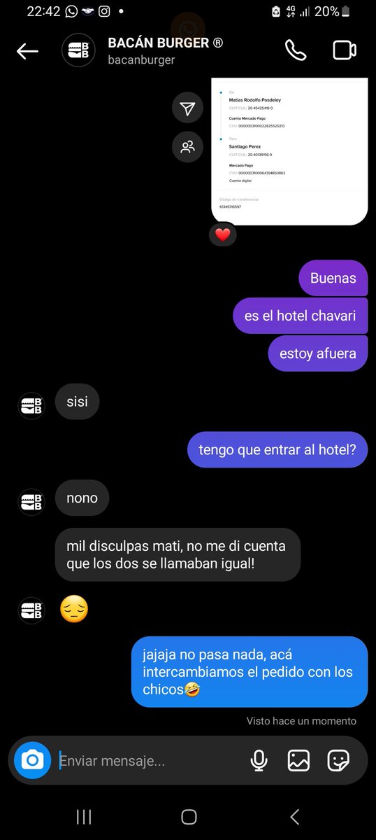 matiiasposdee's tweet photo. lo mejor que me paso en el día, unos capos igual los de bacan y el chico que se estaba llevando mi pedido https://t.co/yJ4LaskHeb