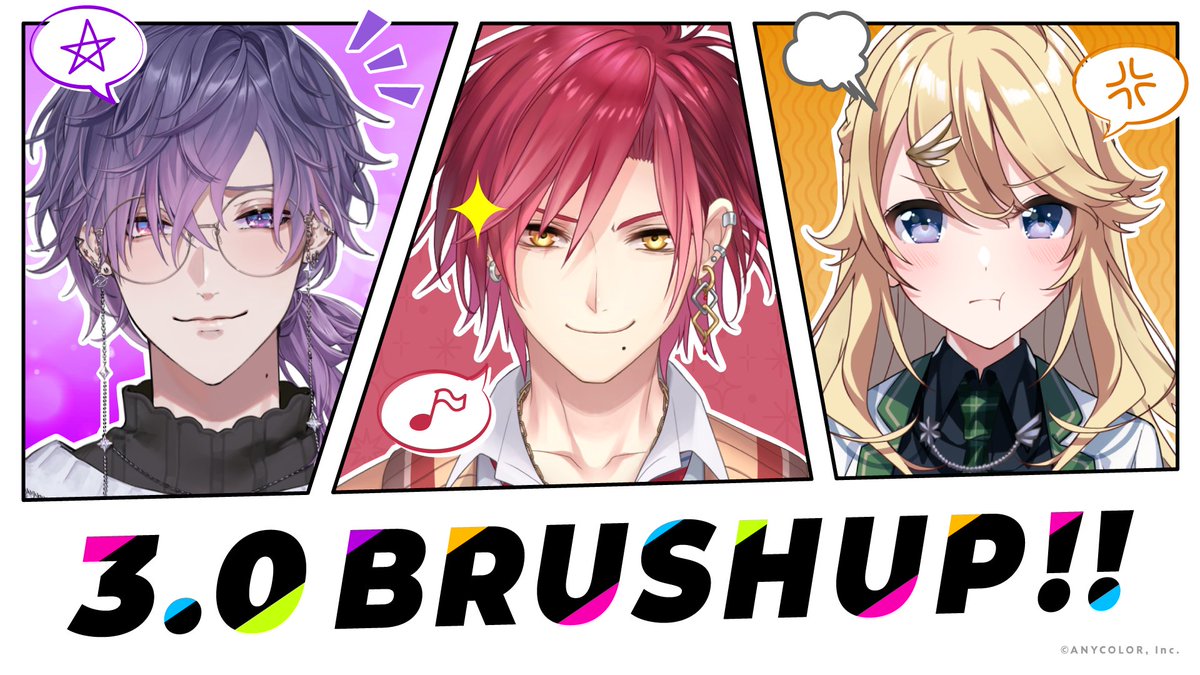 【Version 3.0 BRUSHUP!!】

"3.0 BRUSHUP" of the following Livers' Live2D models will be updated soon!✨

 🔮🌌<a href="/uki_violeta/">Uki Violeta 🔮🌌 NIJISANJI EN</a>,
🎮🦭<a href="/HaYun2434/">ハユン🎮🦭にじさんじ</a> &amp; 🍯<a href="/kohaku_todo/">東堂コハク🍯</a>

Check out the vivid expressions on their live streams😉

#NIJISANJI_EN