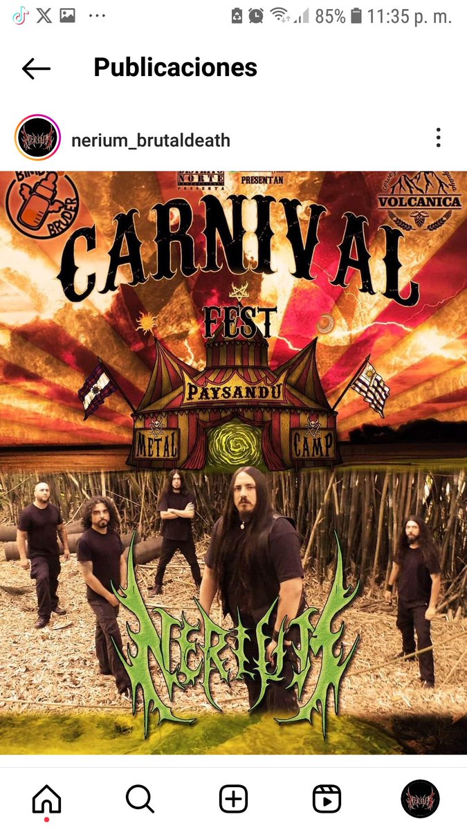 DeathNerium's tweet photo. En 2022 estábamos saliendo de la Pandemia del Covid 19 y fuimos citados a participar en el Festival más grande de Metal de Uruguay. https://t.co/5drktGMEaQ