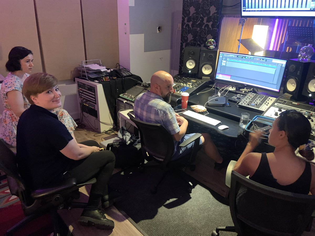 NawrockiTina's tweet image. BIG day for @SyrenkaFilm !!!! Recording the voices of Radost and Kazmir with our actors James Jordan and Rob Corbett! @BaddMachine @FelicityMorland #indiefilm #2danimation #voiceacting