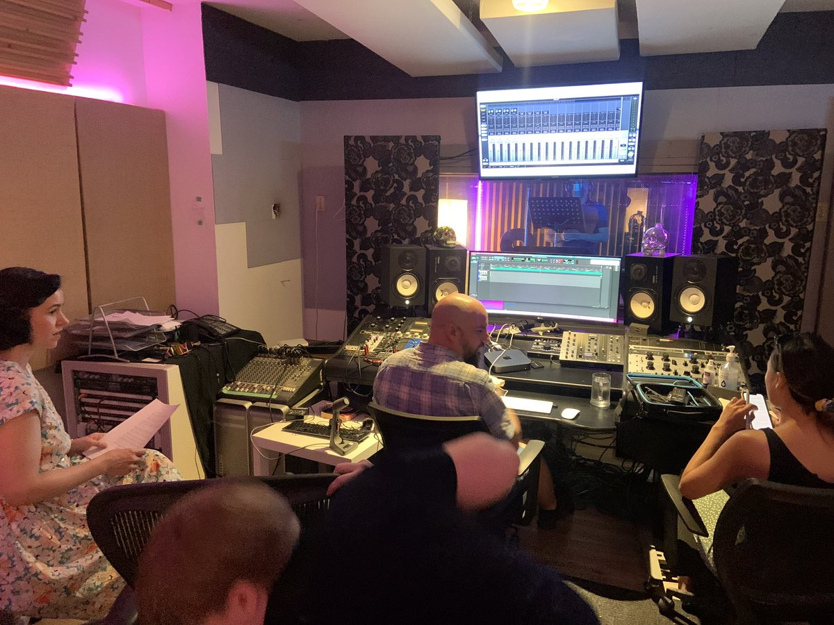 NawrockiTina's tweet image. BIG day for @SyrenkaFilm !!!! Recording the voices of Radost and Kazmir with our actors James Jordan and Rob Corbett! @BaddMachine @FelicityMorland #indiefilm #2danimation #voiceacting