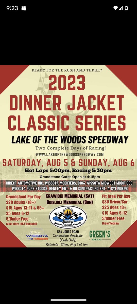 LowSpeedway tweet picture