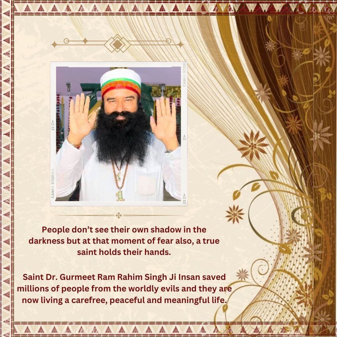 Rajesh_saini135's tweet photo. We are very excited about tomorrow because from tomorrow the holy birth month of spiritual guru Saint MSG is going to start this is such a saint who created awareness in the country about the evils spread in the country.  #BirthMonthVibes
 #CountdownBegins https://t.co/Fz7VhfyBhp