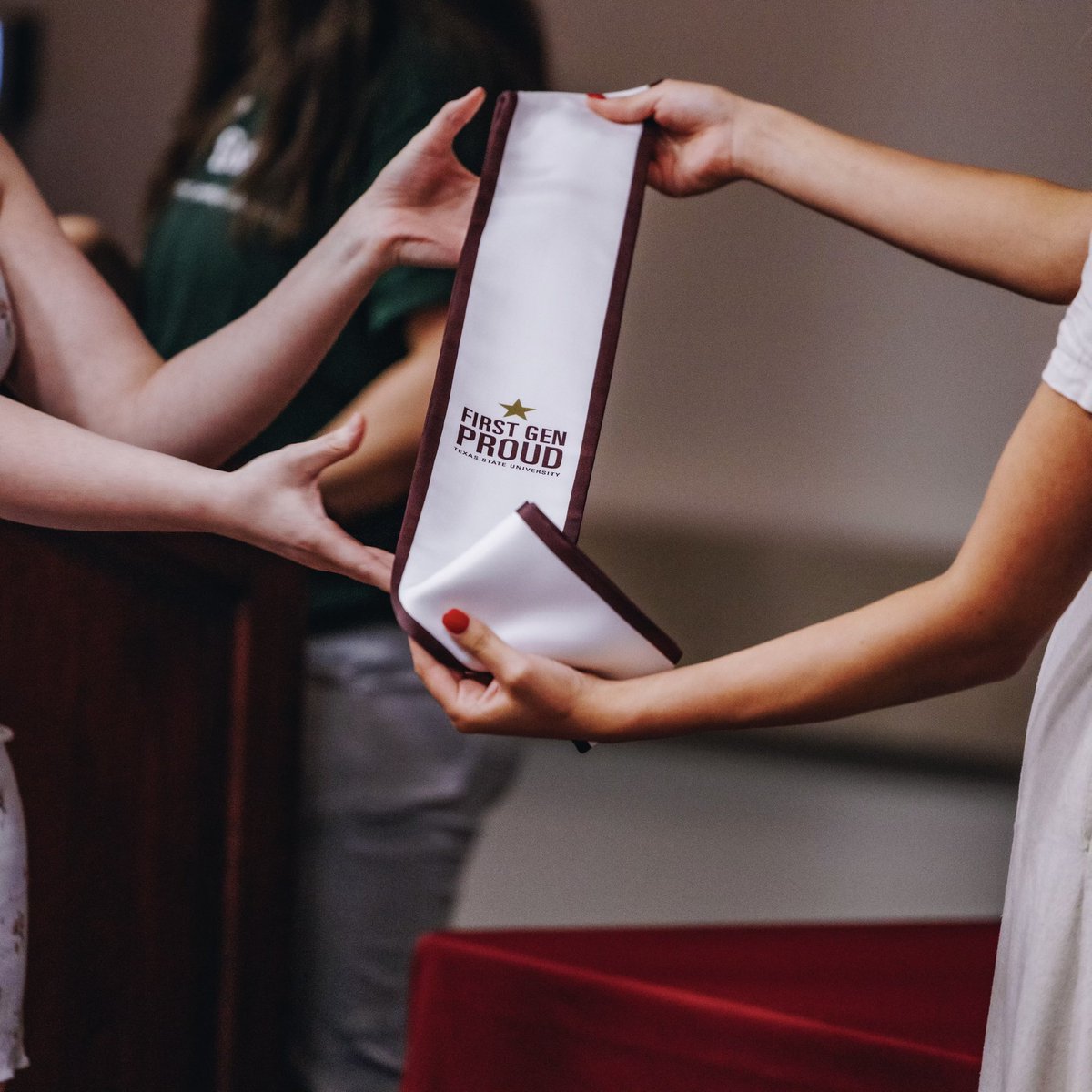 CamriePipper's tweet image. For me, the joy and validation in working in academia are found in fostering a sense of community and belonging among fellow first-gen students. 

Helping coordinate the #TXST First-Generation Graduation Celebration was a heartfelt highlight! #FirstGenProud