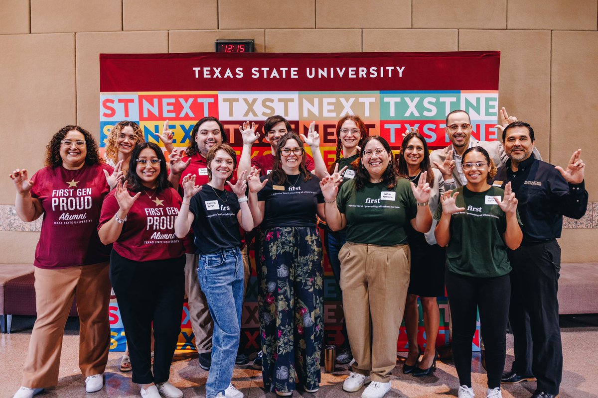 CamriePipper's tweet image. For me, the joy and validation in working in academia are found in fostering a sense of community and belonging among fellow first-gen students. 

Helping coordinate the #TXST First-Generation Graduation Celebration was a heartfelt highlight! #FirstGenProud