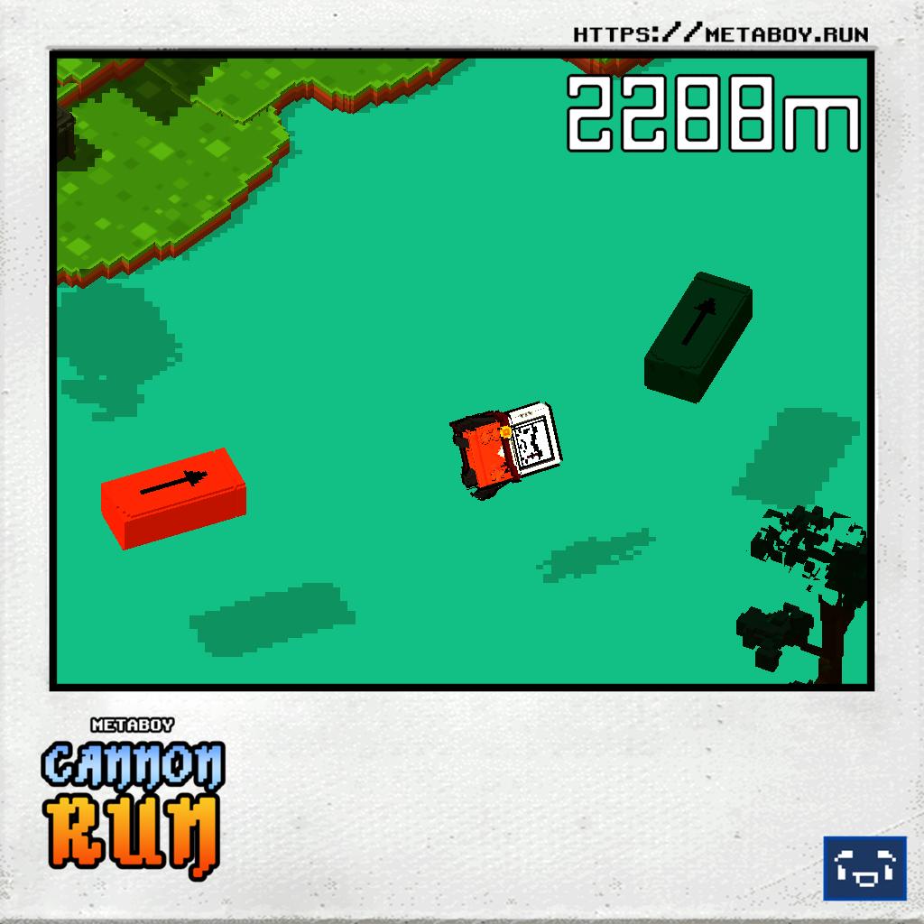 Anthony888_A888's tweet photo. #MetaBoy #CannonRun Check out my attempt! 2288m! https://t.co/bTIyFHonlc