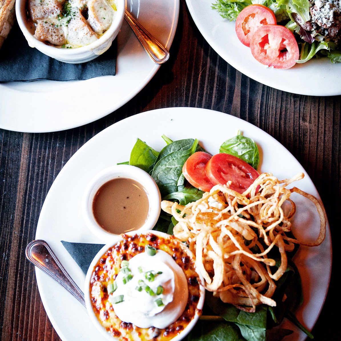 Eat lunch with us during the week and enjoy our half sandwich/soup/salad combinations! Available Monday-Friday from 11am to 3pm. #lunch #lunchmenu