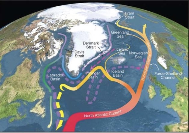 What is Atlantic Meridional Overturning Circulation & why we should discuss about it?
A thread 🧵
1/8
.
.
.
#AMOC #climatechange #globalwarning #oceancurrents #shipping #merchantships #shipping