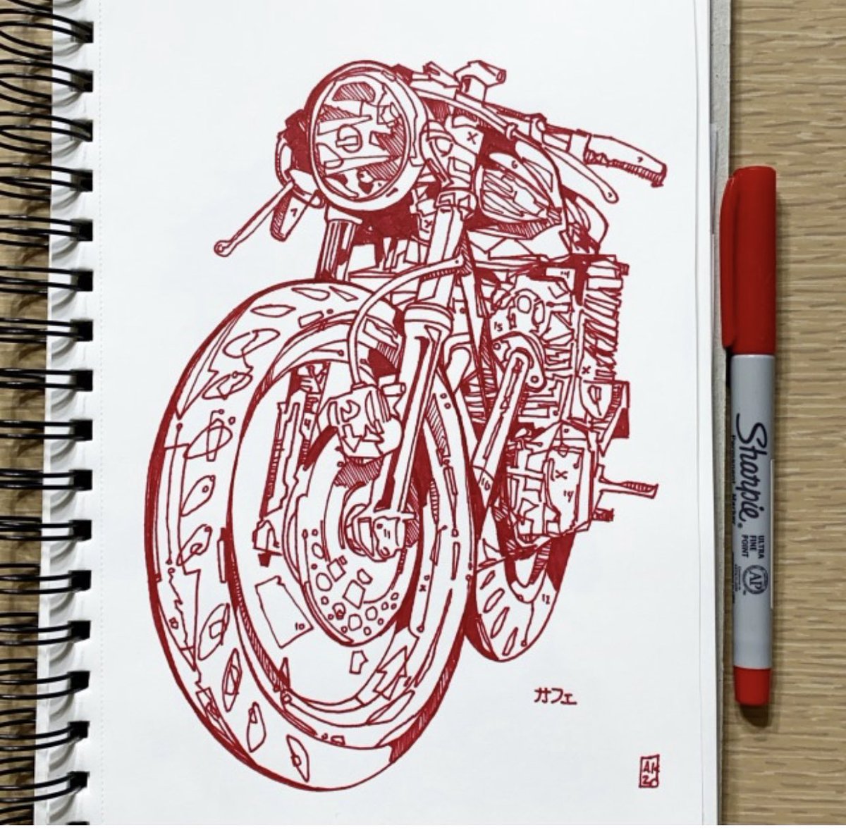 Sketchbook drawing 

Cafe Racer
6” x 9” 
Ink on paper

Thanks for looking 

#caferacer #motorcycleart #norton #triumph #bmw #motorcycle #ftw #sketchbook #art #design #sketchbook #Motorsport #drawingart #drawingoftheday #drawing #illustration #designer