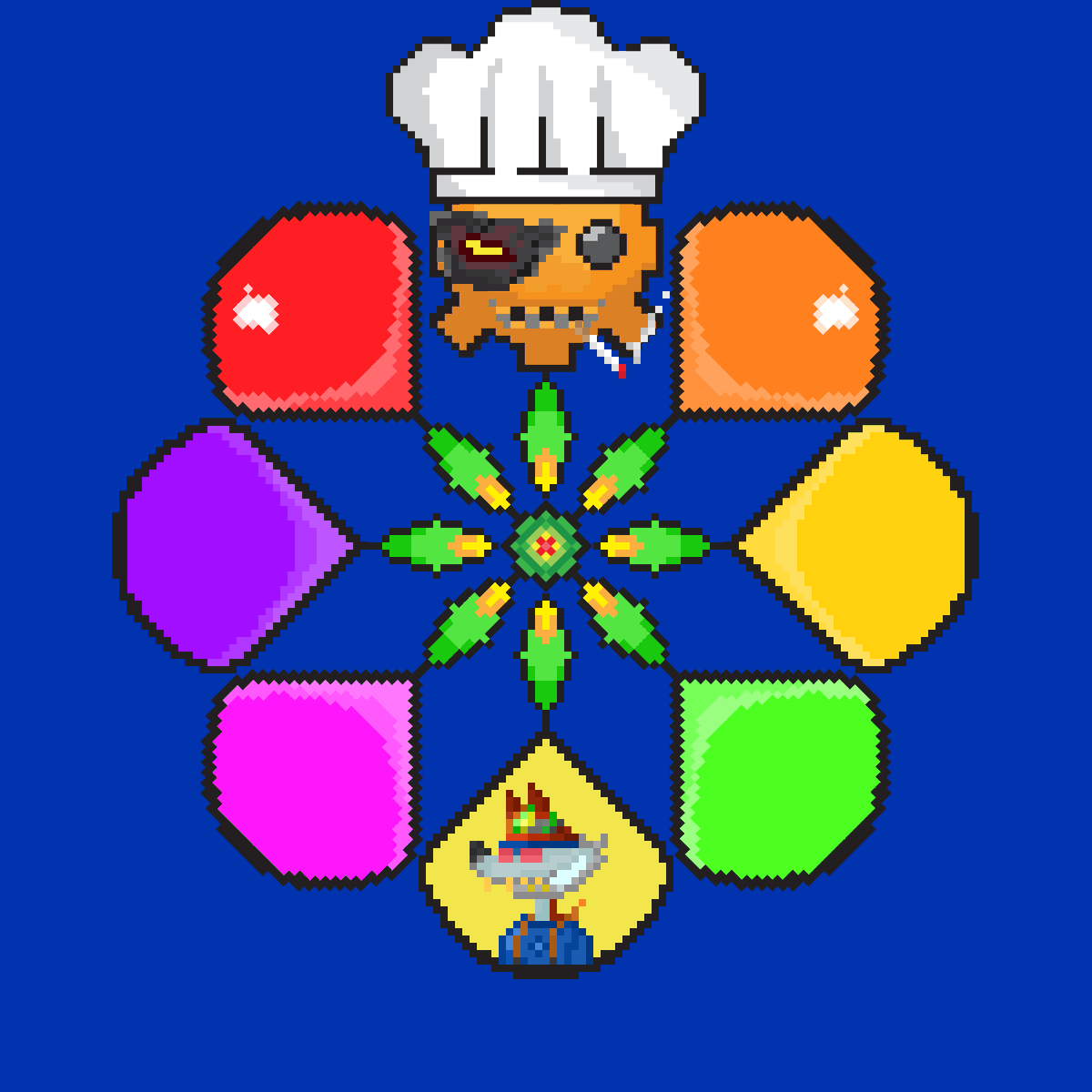 GN #CNFTCommunity . This flower here is to remind you that you owned Monday, so no blue! Aja Aja Fighting! ❤️🌸

#CNFT #TFTN