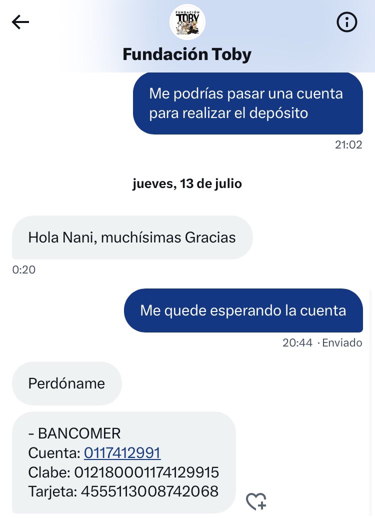 NaniLRE's tweet photo. 🚨| Llego el momento de demostrar q somos una comunidad muy chingona

Haré una DONACION de $450 a @FundacionToby

Únanse,con la cantidad q consideren y vamos a apoyar a la fundación y los perritos🐶

Denle ❤️+RT+❤️ para q llegue a mas gente,dejen su aportación en los comentarios https://t.co/Y6XlTiahkS