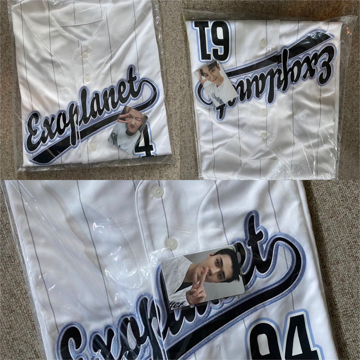 add2rupokcart's tweet photo. EXO BASEBALL JERSEY &amp; OTHER MDs

BBH - 6,000php (2pcs)
OSH - 6,000php
PCY - 6,000php
KJI - 5,800php
KMS - 5,000php

A4 Poster - 500php
Trading Card - 420php
4Cut - 450php

PAYO - Jersey
MDs - Aug 15

Feel free to DM for orders and inquiries thanks 😊 

#EXO #CREAMSODA #EXIST https://t.co/22hAmTQ3jl
