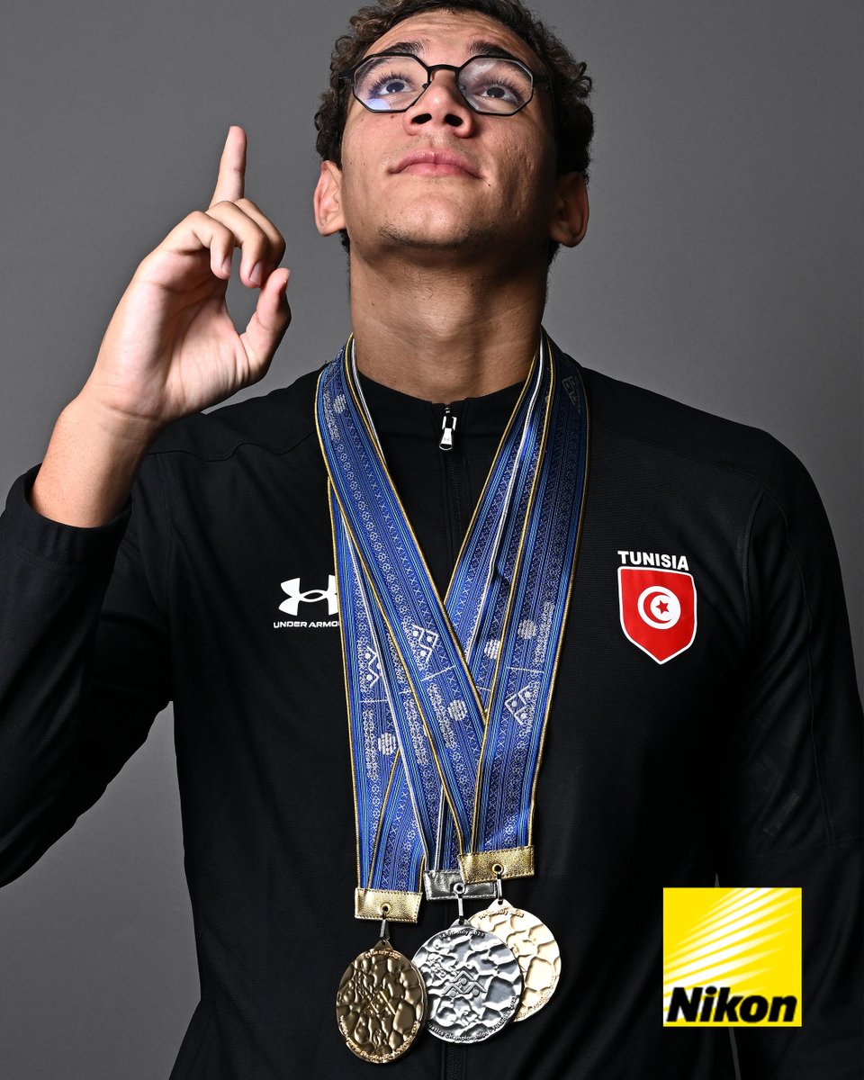 🇹🇳 Ahmed Hafnaoui at #AQUAFukuoka23  
🥇1500🥇800🥈400

Photo portrait by #Nikon
