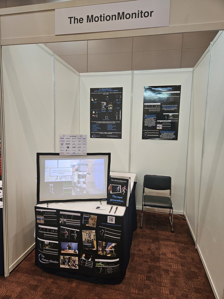 motionmonitor's tweet photo. #ISB2023 is underway! Visit us in Booth #E13 to see #TMMxGen real-time analysis with markerless, marker-based, inertial sensors, electromagnetics & more! Synchronize EMG, force, EEG, eye-tracking, video, VR and other data types with your preferred mocap @ISBiomechanics https://t.co/vRQGwquPSR