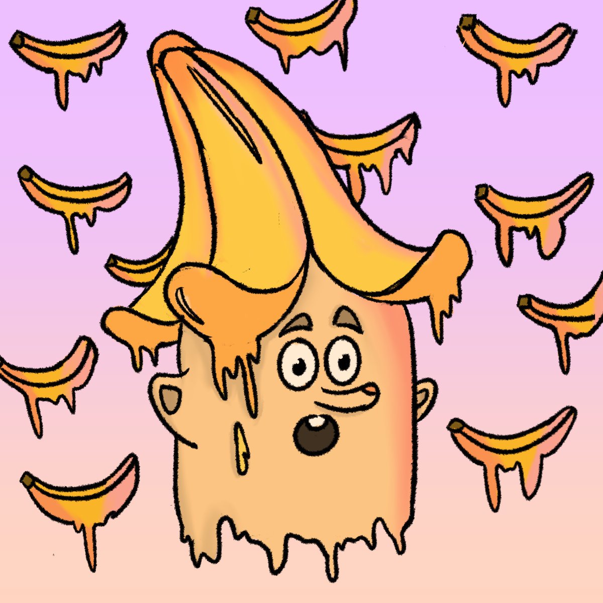 GM this entry 1/1 Art Competition by
<a href="/GhostiesOnPoly/">Ghosties | Mint Live 📜</a> 
#GhostiesArtComp 🍌
wish me luck fams