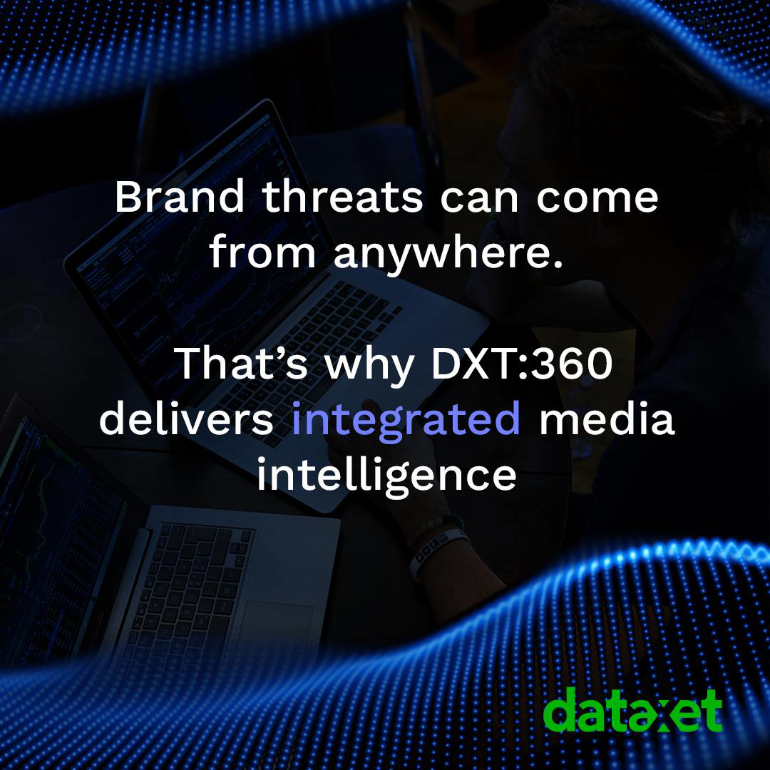 dataxet's tweet photo. With the big picture at your fingertips you can prevent emerging issues turning into crises.

Fully understand what’s happening with DXT:360™, our integrated, AI-enabled media intelligence platform.

Take control ➡️ https://t.co/4w4LWEPOMN

#dataxet
#mediaintelligence https://t.co/1Jr6gukE5D