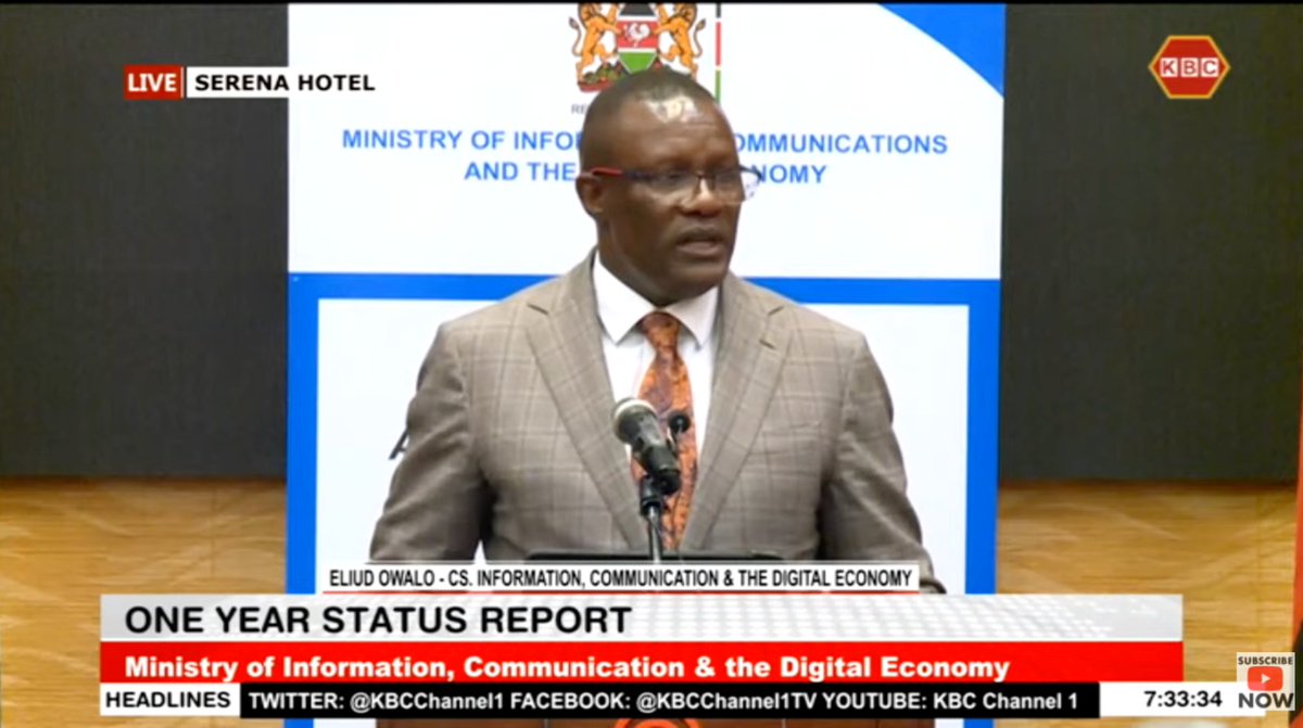 CS Owalo: What happened on the eCitizen platform is that we had an attempted attack which was unsuccessful. I want to assure Kenyans that the data that is held by the gov’t on their behalf is secure &amp; the incident did not lead to any infringement of personal data of Kenyans. ^PW