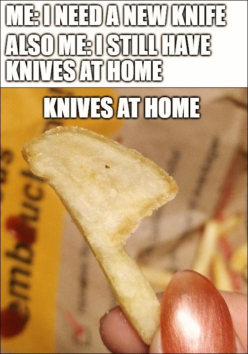 Thanks McDonald's... 🫠#memes #cookingmemes #kitchenmemes #kitchenutensils #McDonalds #fries
