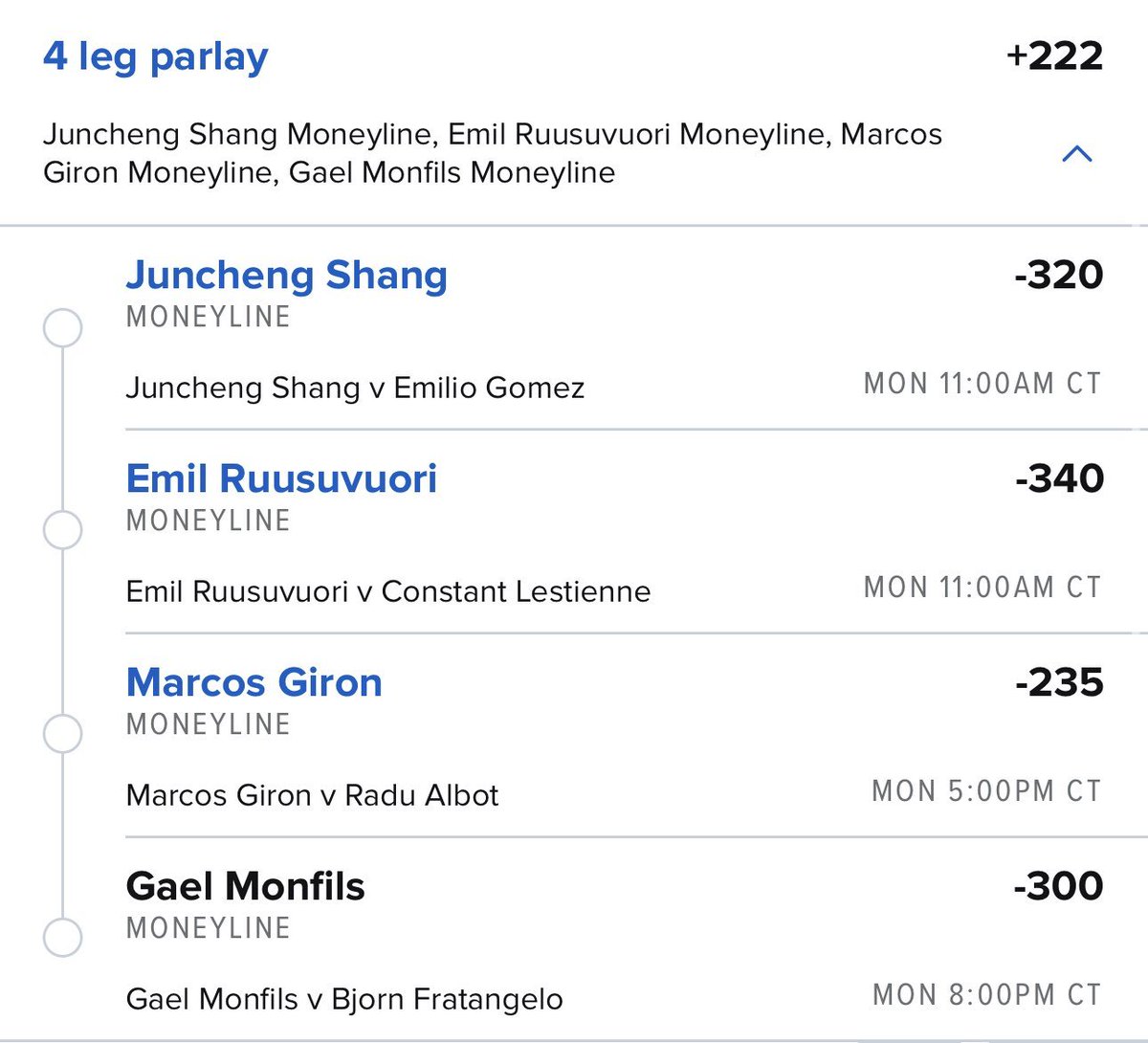 TheLusor's tweet photo. 🎾FREE PLAY

🫡ATP WASHINGTON ML PARLAY

1U to win 2.22U

#GamblingTwitter #ParlayScience https://t.co/sPC21cP823